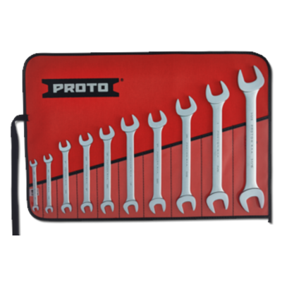 Open End Wrench Set 15Deg 1/4-1-1/8 10pc