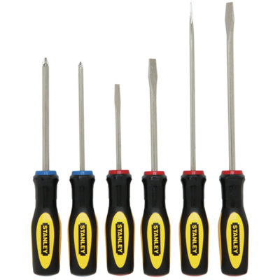 6PC FLUTED SCREWDRIVER SET