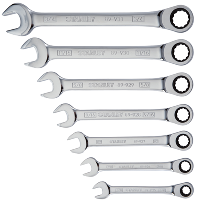 7pc Ratcheting Combo Wrench Set SAE